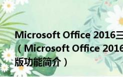 Microsoft Office 2016三合一精简绿色版 32/64位 免费版（Microsoft Office 2016三合一精简绿色版 32/64位 免费版功能简介）