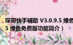 琛哥快手辅助 V3.0.9.5 绿色免费版（琛哥快手辅助 V3.0.9.5 绿色免费版功能简介）