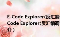 E-Code Explorer(反汇编调试工具) V0.80 绿色免费版（E-Code Explorer(反汇编调试工具) V0.80 绿色免费版功能简介）