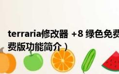 terraria修改器 +8 绿色免费版（terraria修改器 +8 绿色免费版功能简介）