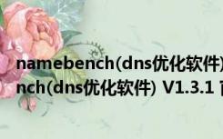 namebench(dns优化软件) V1.3.1 官方免费版（namebench(dns优化软件) V1.3.1 官方免费版功能简介）