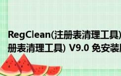 RegClean(注册表清理工具) V9.0 免安装版（RegClean(注册表清理工具) V9.0 免安装版功能简介）