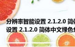 分辨率智能设置 2.1.2.0 简体中文绿色免费版（分辨率智能设置 2.1.2.0 简体中文绿色免费版功能简介）