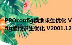 PROconfig绝地求生优化 V2001.12 绿色免费版（PROconfig绝地求生优化 V2001.12 绿色免费版功能简介）