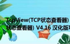 TcpView(TCP状态查看器) V4.16 汉化版（TcpView(TCP状态查看器) V4.16 汉化版功能简介）