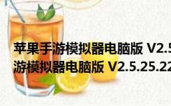 苹果手游模拟器电脑版 V2.5.25.2203 官方最新版（苹果手游模拟器电脑版 V2.5.25.2203 官方最新版功能简介）