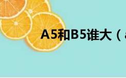 A5和B5谁大（a5和b5哪个大）