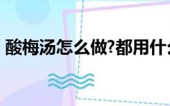 酸梅汤怎么做?都用什么料?（酸梅汤怎么做）