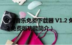 全网音乐免费下载器 V1.2 免费版（全网音乐免费下载器 V1.2 免费版功能简介）