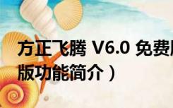 方正飞腾 V6.0 免费版（方正飞腾 V6.0 免费版功能简介）