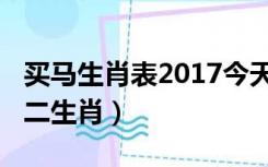 买马生肖表2017今天（今晚买什么马2015十二生肖）