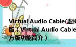 Virtual Audio Cable(虚拟声卡驱动) V4.14.0.6873 官方版（Virtual Audio Cable(虚拟声卡驱动) V4.14.0.6873 官方版功能简介）