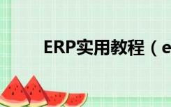 ERP实用教程（erp系统入门教程）