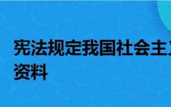 宪法规定我国社会主义经济制度的基础是生产资料