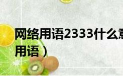 网络用语2333什么意思（233什么意思网络用语）