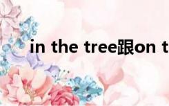 in the tree跟on the tree有什么区别