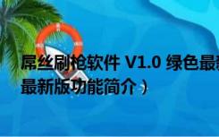 屌丝刷枪软件 V1.0 绿色最新版（屌丝刷枪软件 V1.0 绿色最新版功能简介）