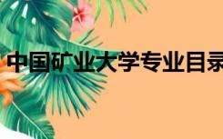 中国矿业大学专业目录（中国矿业大学专业）