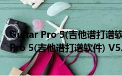 Guitar Pro 5(吉他谱打谱软件) V5.2 中文免费版（Guitar Pro 5(吉他谱打谱软件) V5.2 中文免费版功能简介）