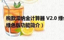 税款滞纳金计算器 V2.0 绿色版（税款滞纳金计算器 V2.0 绿色版功能简介）