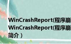 WinCrashReport(程序崩溃查看器) V1.23 绿色免费版（WinCrashReport(程序崩溃查看器) V1.23 绿色免费版功能简介）