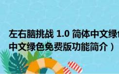 左右脑挑战 1.0 简体中文绿色免费版（左右脑挑战 1.0 简体中文绿色免费版功能简介）