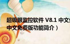 超级眼监控软件 V8.1 中文免费版（超级眼监控软件 V8.1 中文免费版功能简介）