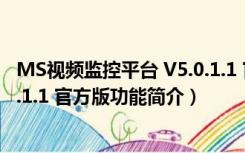 MS视频监控平台 V5.0.1.1 官方版（MS视频监控平台 V5.0.1.1 官方版功能简介）