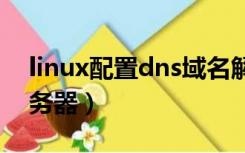 linux配置dns域名解析服务器（域名解析服务器）