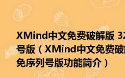 XMind中文免费破解版 32位 2021 V11.1.1.51503 免序列号版（XMind中文免费破解版 32位 2021 V11.1.1.51503 免序列号版功能简介）