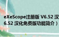 eXeScope注册版 V6.52 汉化免费版（eXeScope注册版 V6.52 汉化免费版功能简介）