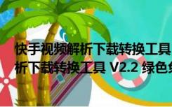 快手视频解析下载转换工具 V2.2 绿色免费版（快手视频解析下载转换工具 V2.2 绿色免费版功能简介）