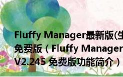 Fluffy Manager最新版(生化危机MOD管理工具) V2.245 免费版（Fluffy Manager最新版(生化危机MOD管理工具) V2.245 免费版功能简介）