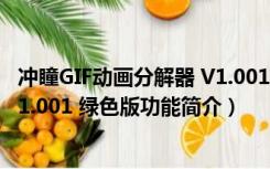 冲瞳GIF动画分解器 V1.001 绿色版（冲瞳GIF动画分解器 V1.001 绿色版功能简介）