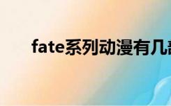 fate系列动漫有几部（fate系列动漫）