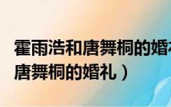 霍雨浩和唐舞桐的婚礼在哪里办的（霍雨浩和唐舞桐的婚礼）