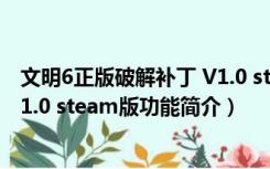 文明6正版破解补丁 V1.0 steam版（文明6正版破解补丁 V1.0 steam版功能简介）