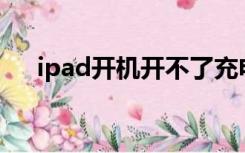 ipad开机开不了充电也充不进去怎么办