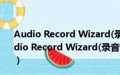 Audio Record Wizard(录音软件) V7.16 中文免费版（Audio Record Wizard(录音软件) V7.16 中文免费版功能简介）