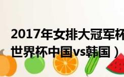 2017年女排大冠军杯中国vs韩国（2015女排世界杯中国vs韩国）