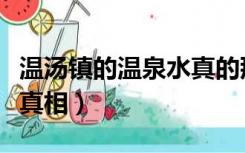 温汤镇的温泉水真的那么神吗（温汤镇温泉水真相）