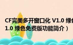 CF完美多开窗口化 V1.0 绿色免费版（CF完美多开窗口化 V1.0 绿色免费版功能简介）