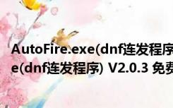 AutoFire.exe(dnf连发程序) V2.0.3 免费版（AutoFire.exe(dnf连发程序) V2.0.3 免费版功能简介）