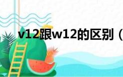 v12跟w12的区别（w12和v12的区别）