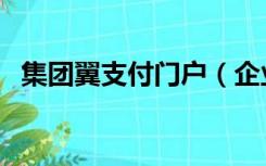 集团翼支付门户（企业翼支付自服务门户）