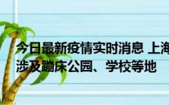 今日最新疫情实时消息 上海社会面新增2例本土确诊病例，涉及蹦床公园、学校等地