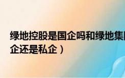 绿地控股是国企吗和绿地集团是一家公司吗（绿地集团是国企还是私企）