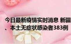 今日最新疫情实时消息 新疆10月8日新增本土确诊病例53例、本土无症状感染者383例