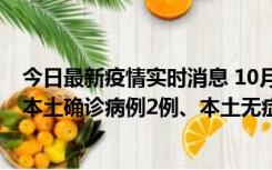 今日最新疫情实时消息 10月9日0时至12时，山东济南新增本土确诊病例2例、本土无症状感染者1例