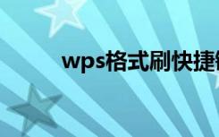 wps格式刷快捷键（wps格式刷）